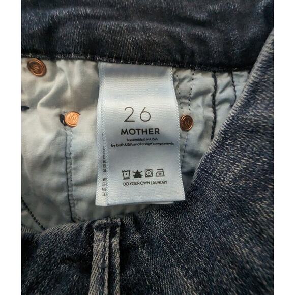 Mother Jeans The Looker Here Kitty Kitty Glitter Racer Stripe Sz 26 US 2 - Picture 9 of 15